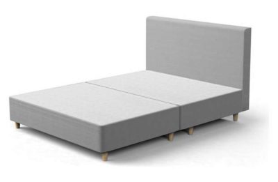 Studio by Silentnight Simple Double Bed Frame - Slate Grey.